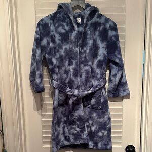 Tucker + Tate Blue Tie-Dye Hooded Robe